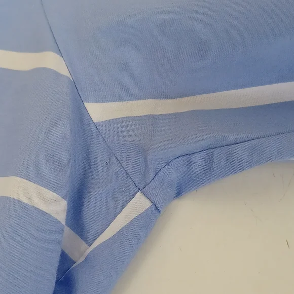 Veronica Beard Poppe Striped Dress Size 8 Preppy Cotton Blend Long Sleeve Collar - Picture 9 of 16